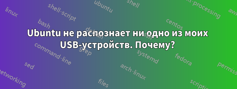 Ubuntu не распознает ни одно из моих USB-устройств. Почему?