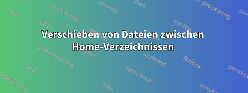 Verschieben von Dateien zwischen Home-Verzeichnissen