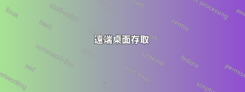 遠端桌面存取