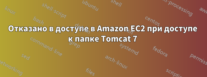 Отказано в доступе в Amazon EC2 при доступе к папке Tomcat 7