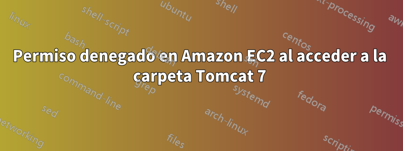 Permiso denegado en Amazon EC2 al acceder a la carpeta Tomcat 7