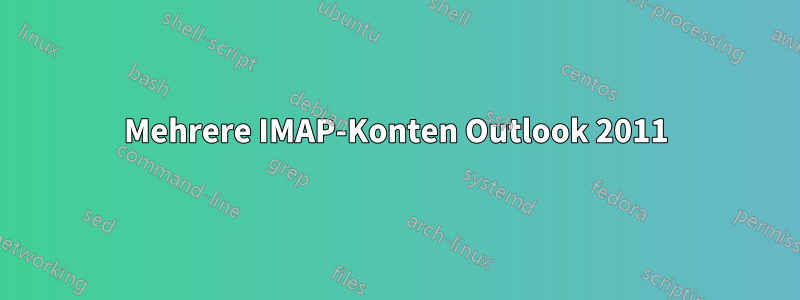 Mehrere IMAP-Konten Outlook 2011
