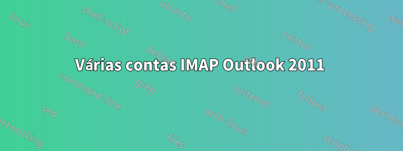 Várias contas IMAP Outlook 2011