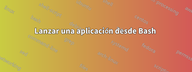 Lanzar una aplicación desde Bash