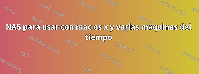 NAS para usar con mac os x y varias máquinas del tiempo