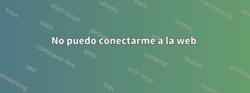 No puedo conectarme a la web