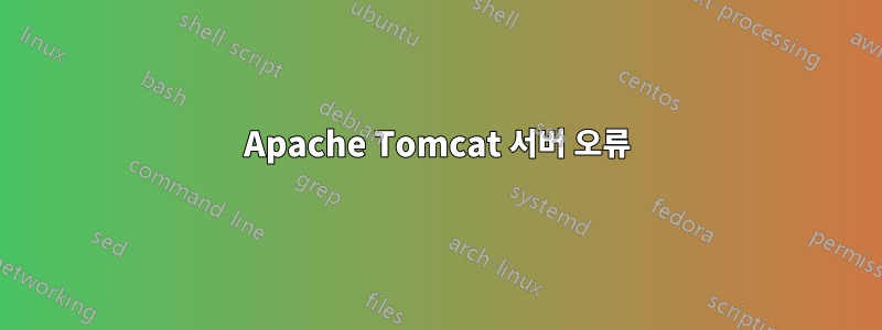 Apache Tomcat 서버 오류