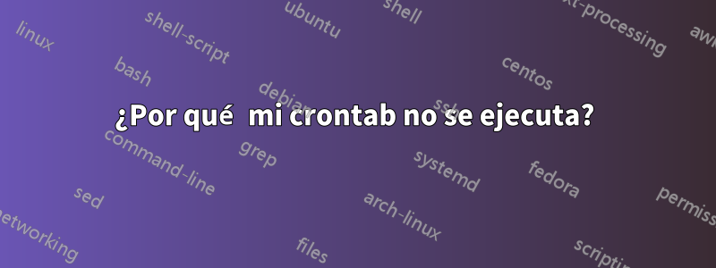 ¿Por qué mi crontab no se ejecuta?