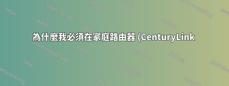 為什麼我必須在家庭路由器 (CenturyLink) 上使用 Google DNS