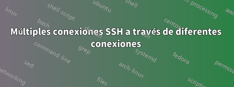 Múltiples conexiones SSH a través de diferentes conexiones