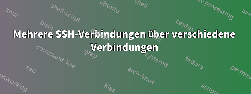 Mehrere SSH-Verbindungen über verschiedene Verbindungen