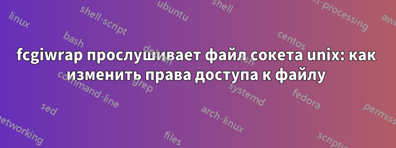 fcgiwrap прослушивает файл сокета unix: как изменить права доступа к файлу