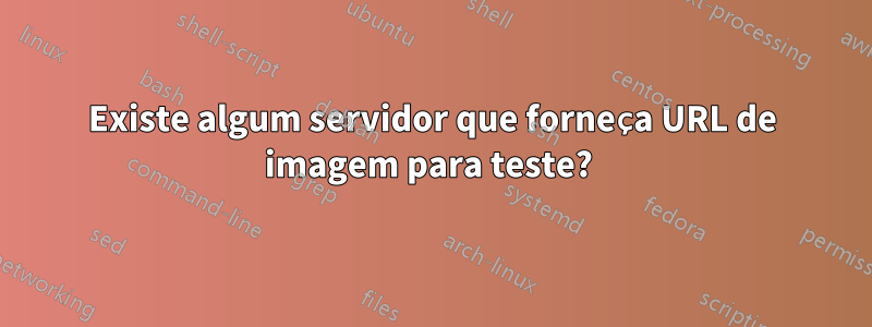 Existe algum servidor que forneça URL de imagem para teste? 
