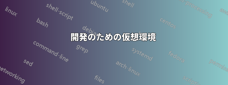 開発のための仮想環境
