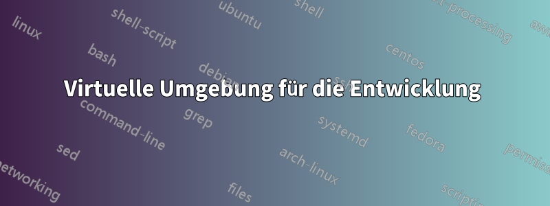 Virtuelle Umgebung für die Entwicklung