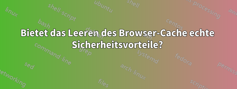 Bietet das Leeren des Browser-Cache echte Sicherheitsvorteile?