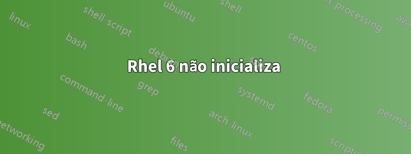 Rhel 6 não inicializa