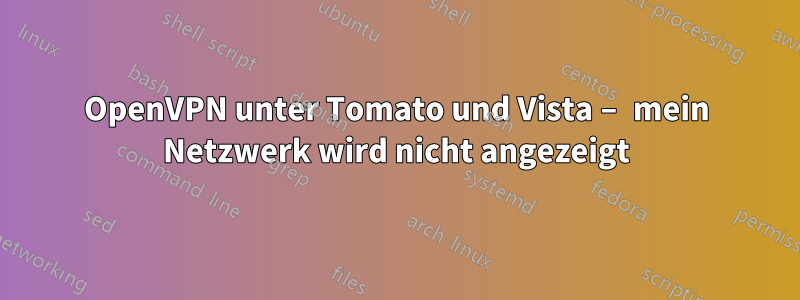 OpenVPN unter Tomato und Vista – mein Netzwerk wird nicht angezeigt