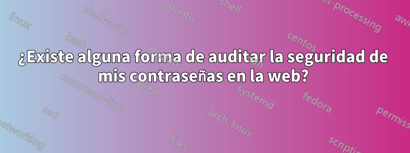 ¿Existe alguna forma de auditar la seguridad de mis contraseñas en la web?