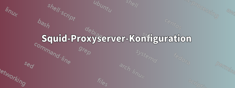 Squid-Proxyserver-Konfiguration