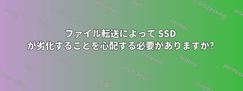 ファイル転送によって SSD が劣化することを心配する必要がありますか?