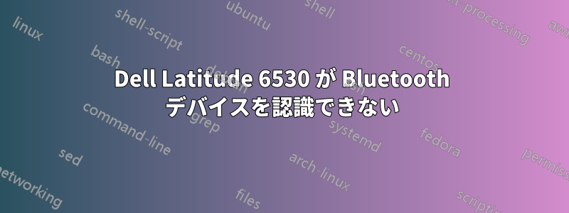 Dell Latitude 6530 が Bluetooth デバイスを認識できない