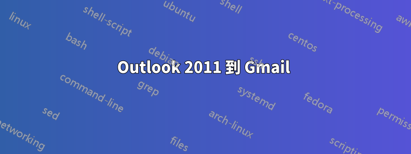 Outlook 2011 到 Gmail