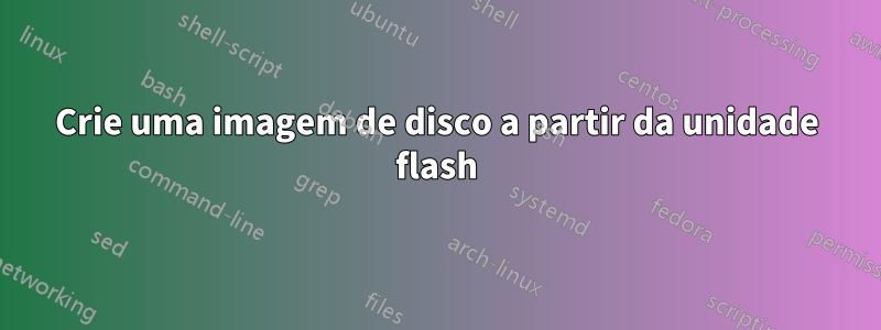 Crie uma imagem de disco a partir da unidade flash