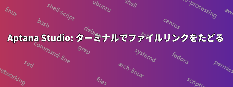 Aptana Studio: ターミナルでファイルリンクをたどる