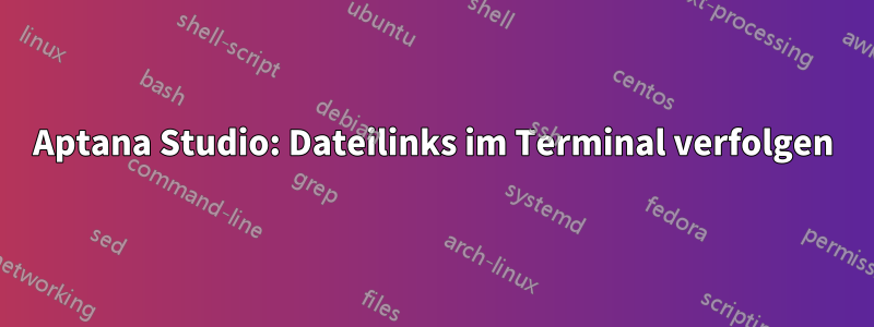 Aptana Studio: Dateilinks im Terminal verfolgen