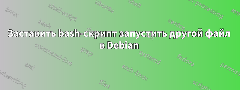 Заставить bash-скрипт запустить другой файл в Debian