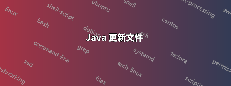 Java 更新文件