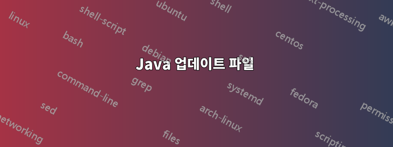 Java 업데이트 파일