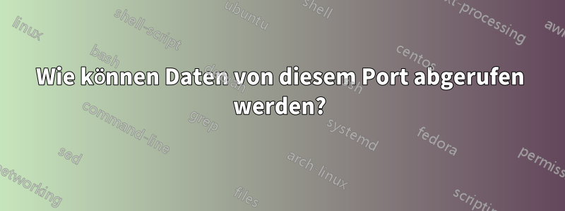 Wie können Daten von diesem Port abgerufen werden?