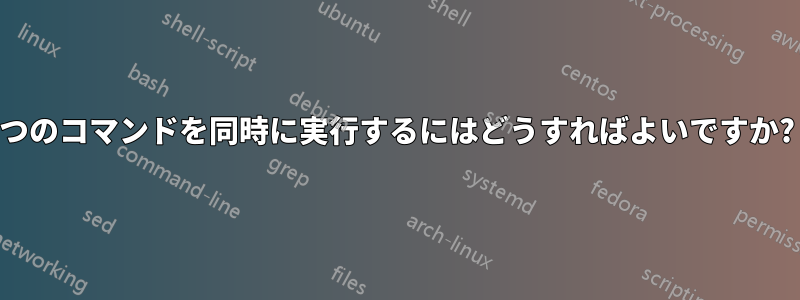 2つのコマンドを同時に実行するにはどうすればよいですか?