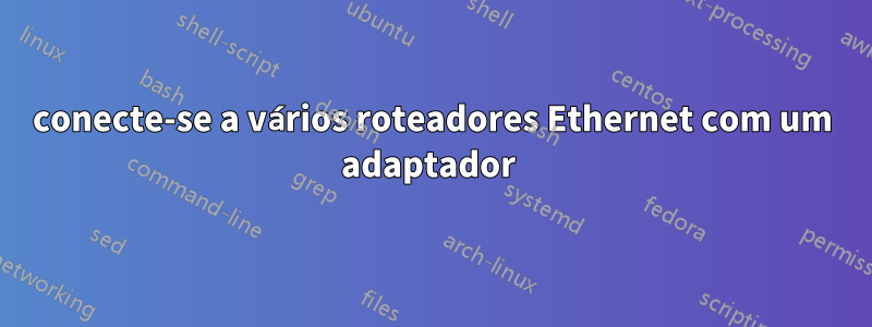 conecte-se a vários roteadores Ethernet com um adaptador 