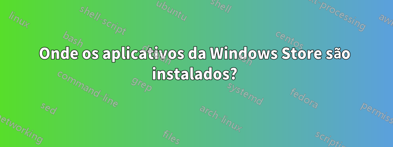 Onde os aplicativos da Windows Store são instalados?