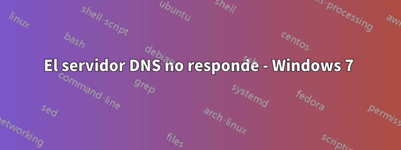 El servidor DNS no responde - Windows 7