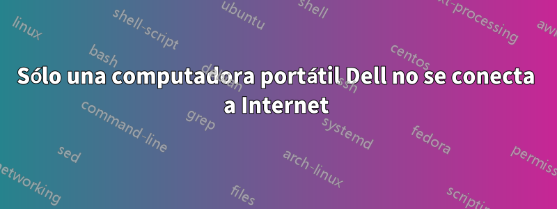 Sólo una computadora portátil Dell no se conecta a Internet