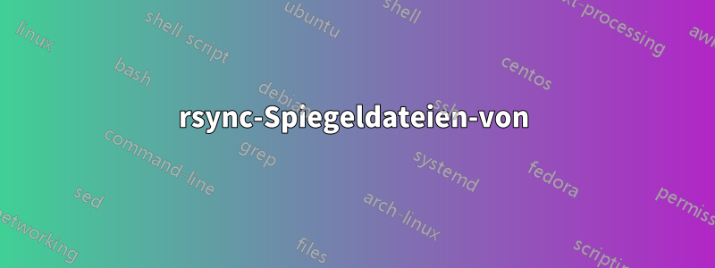 rsync-Spiegeldateien-von