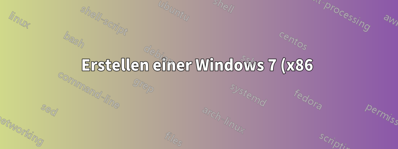 Erstellen einer Windows 7 (x86)-VM mit VM Player - Festplatteninhalt: Mehrere Dateien vs. eine einzelne Datei