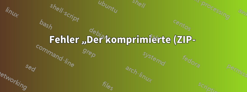 Fehler „Der komprimierte (ZIP-)Ordner ist ungültig oder beschädigt“ nach dem Herunterladen der ZIP-Datei – manchmal, aber nicht immer