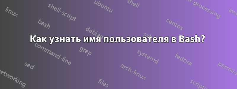 Как узнать имя пользователя в Bash?