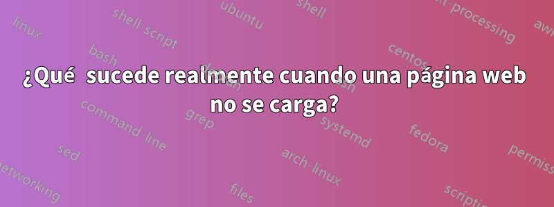 ¿Qué sucede realmente cuando una página web no se carga?