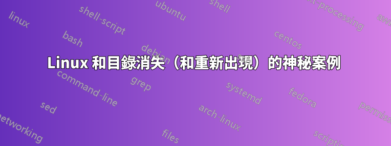 Linux 和目錄消失（和重新出現）的神秘案例