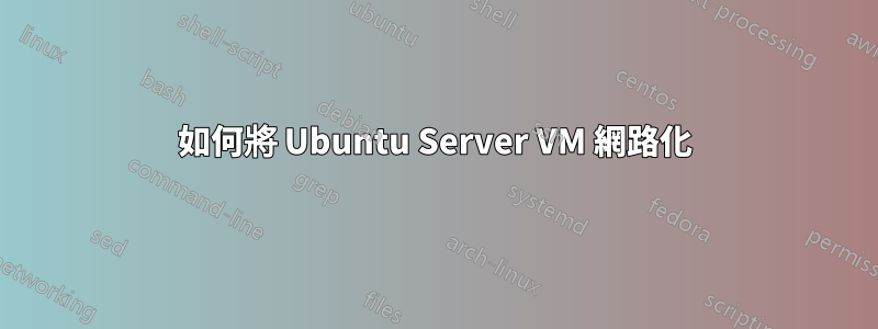 如何將 Ubuntu Server VM 網路化