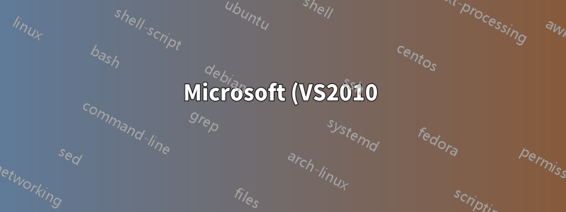 Microsoft (VS2010) TFS および Excel - 資格情報を保存できない