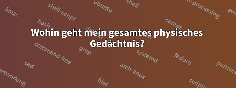 Wohin geht mein gesamtes physisches Gedächtnis?