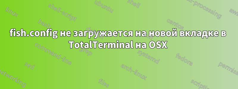 fish.config не загружается на новой вкладке в TotalTerminal на OSX