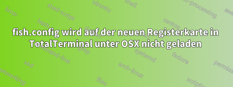 fish.config wird auf der neuen Registerkarte in TotalTerminal unter OSX nicht geladen